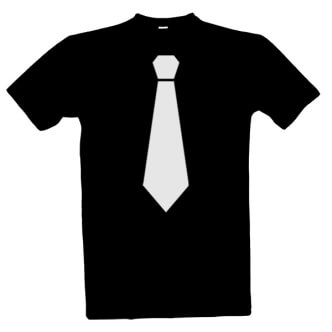 Tričko s potiskem kravata