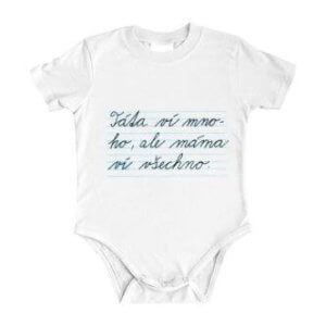 Body pro miminka Táta ví mnoho, ale máma ví všechno