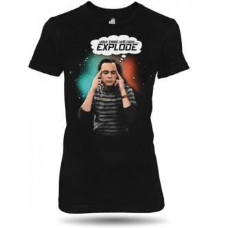 Dámské tričko Teorie velkého třesku s potiskem Sheldon Explode
