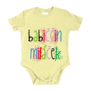 Dětské body s potiskem Babiččin miláček