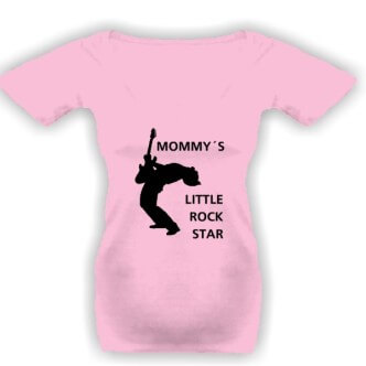 Těhotenské tričko s potiskem Rocková hvězda