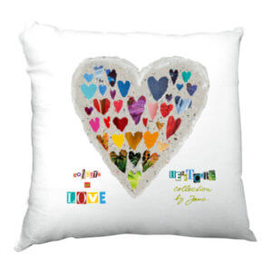 Polštářek s obrázkem srdce