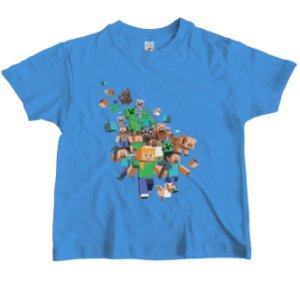 Tričko s potiskem figurky Minecraft