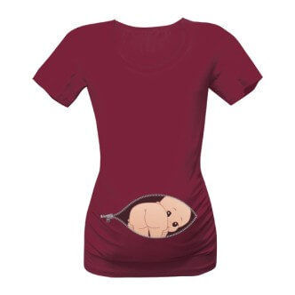 Těhotenské tričko s potiskem Miminko zadeček