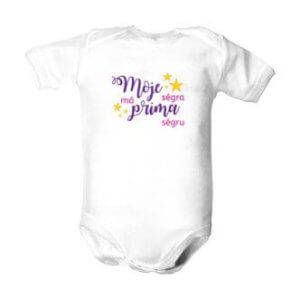 Dětské body s potiskem Prima ségra