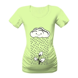 Těhotenské tričko s potiskem Mrak