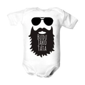 Dětské body s potiskem Budu jako táta