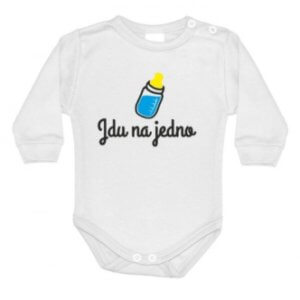 Bodyčko pro miminka s potiskem Jdu na jedno