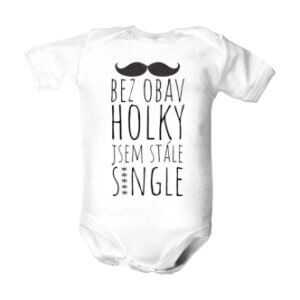 Dětské body s potiskem Bez obav holky