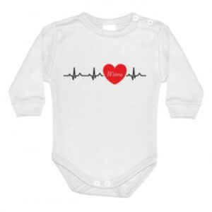 Dětské body s potiskem Tep máma