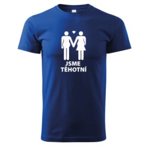 Tričko s potiskem pro budoucí tatínky Jsme těhotní