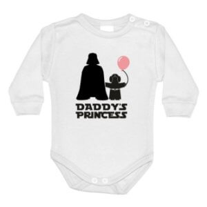 Dětské body s potiskem Star Wars Daddys Princess