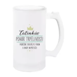 Korbel na pivo s potiskem Tatínkův pohár trpělivosti
