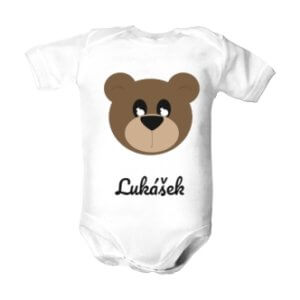 Dětské body s potiskem Medvěd se jménem