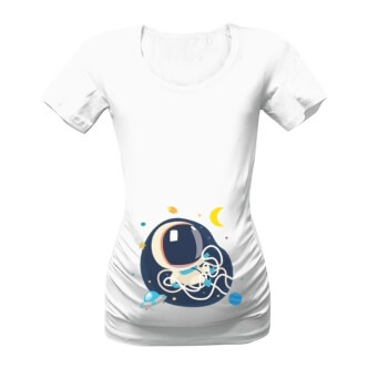 Těhotenské tričko s potiskem Malý astronaut