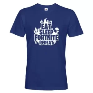 Pánské herní tričko s potiskem Eat, Sleep, Fortnite, Repeat