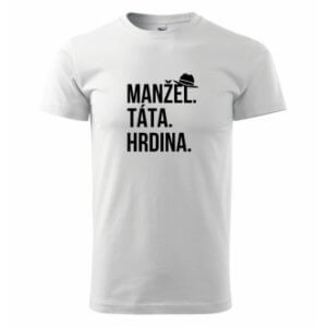 Tričko s potiskem Manžel táta hrdina