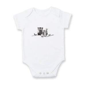 Dětské body s potiskem Dvě sovy