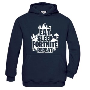 Dětská mikina s potiskem Eat Sleep Fortnite Repeat