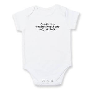 Dětské body s potiskem Tatínkův vzhled