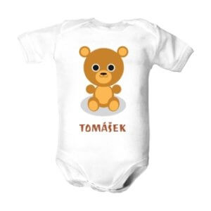Dětské body s potiskem Medvídek se jménem