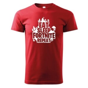Dětské tričko s potiskem Eat Sleep Fortnite Repeat