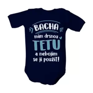 Dětské body s potiskem Drsná teta pro kluka