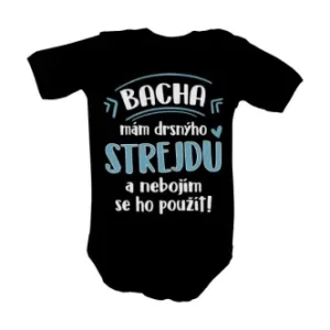 Dětské body s potiskem Drsný strejda pro kluka