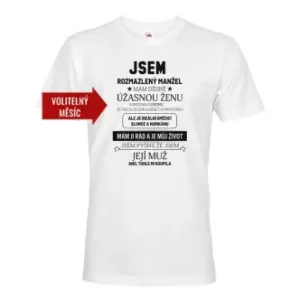 Tričko s potiskem Jsem rozmazlený manžel