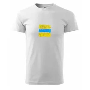 Tričko s potiskem Turistická cyklo značka žluto modrá
