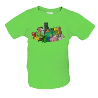 Dětské tričko s potiskem Postavy Minecraft