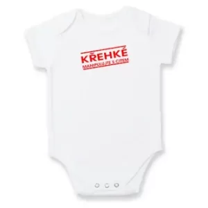 Dětské body s potiskem Pozor křehké