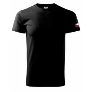 Tričko s potiskem české vlajky na rukávu