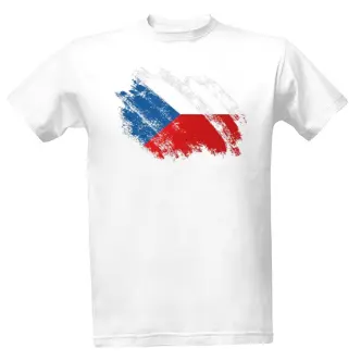 Potisk české vlajky na tričku