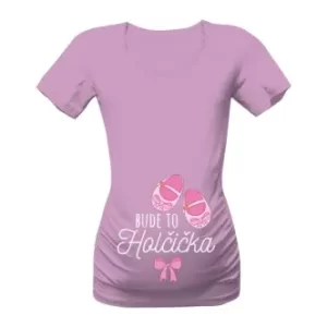 Těhotenské tričko s potiskem Bude to holčička