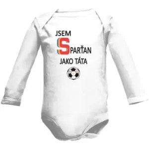 Dětské body s potiskem Jsem Sparťan jako táta