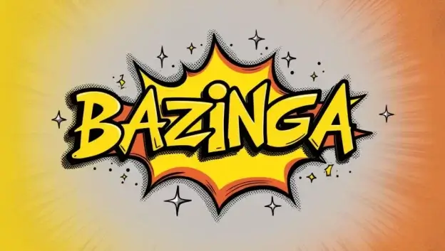 Nápis Bazinga
