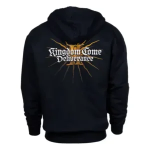 Zadní strana mikiny s potiskem Kingdom Come: Deliverance II
