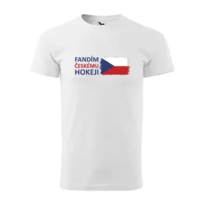 Tričko pro fanoušky s potiskem Fandím českému hokeji