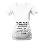 Těhotenské tričko s potiskem Budu Jedi