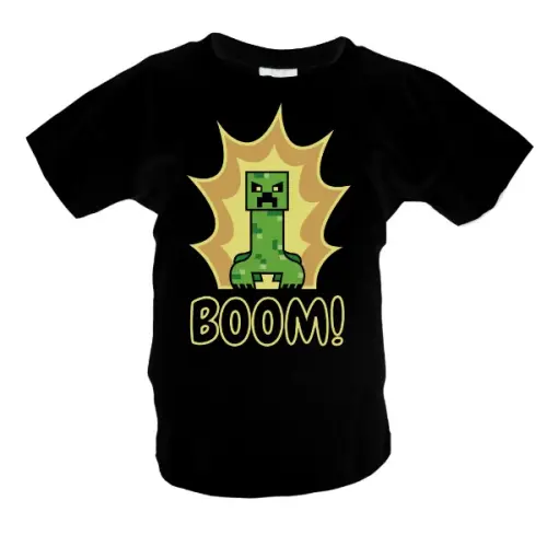 Dětské Tričko Minecraft s potiskem Boom!