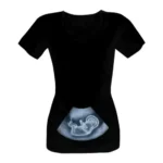 Těhotenské tričko Ultrazvuk Těhotenské tričko s potiskem Ultrazvuk