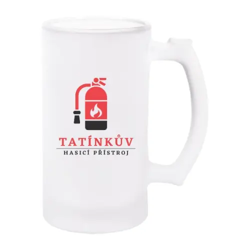 Korbel na pivo Tatínkův hasicí přístroj