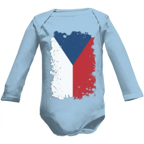 Dětské body s potiskem české vlajky