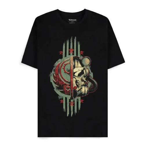 Triko ze světa Falloutu Brotherhood Crest Fallout tričko s potiskem – Brotherhood Crest