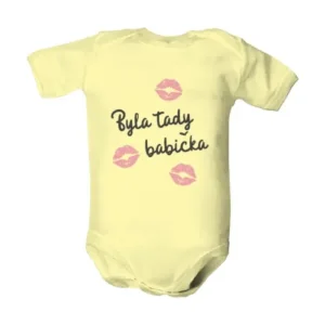 Dětské body s potiskem Byla tady babička