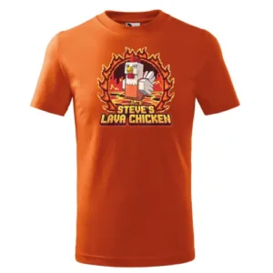 Dětské tričko s potiskem Steve's Lava Chicken